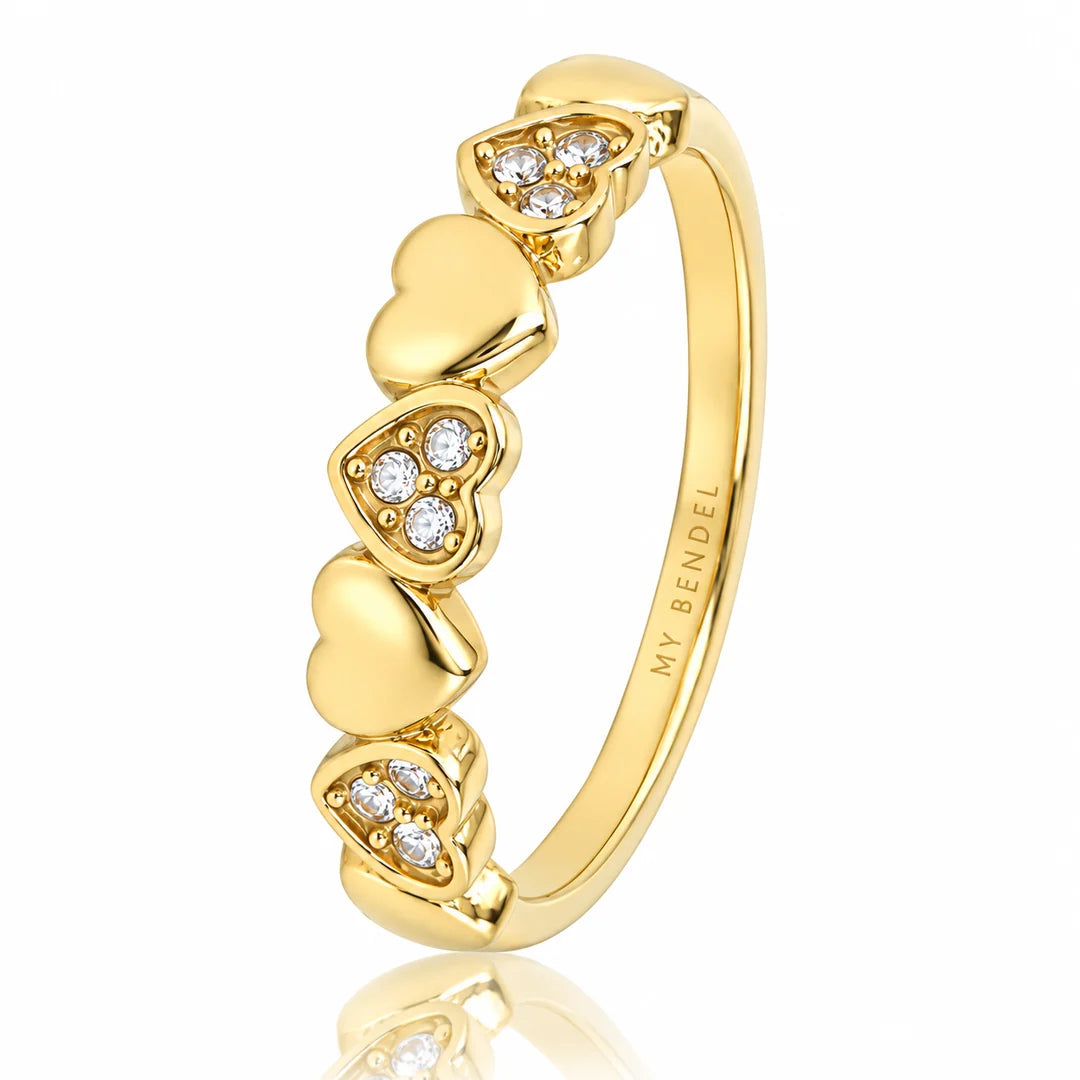 Hartjes ring met Zirkonia steentjes