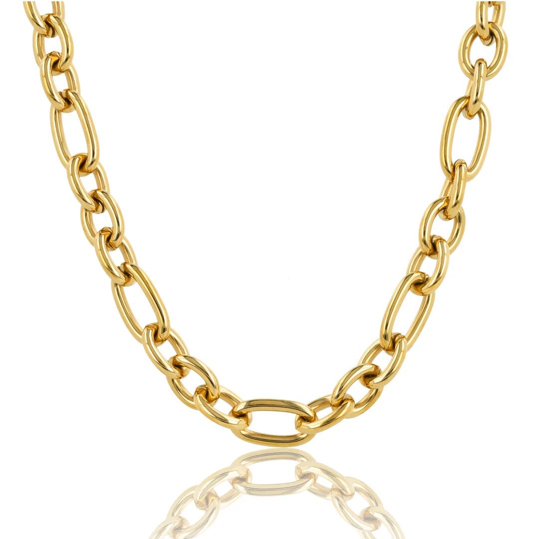 Schakelketting met ronde en ovale schakels