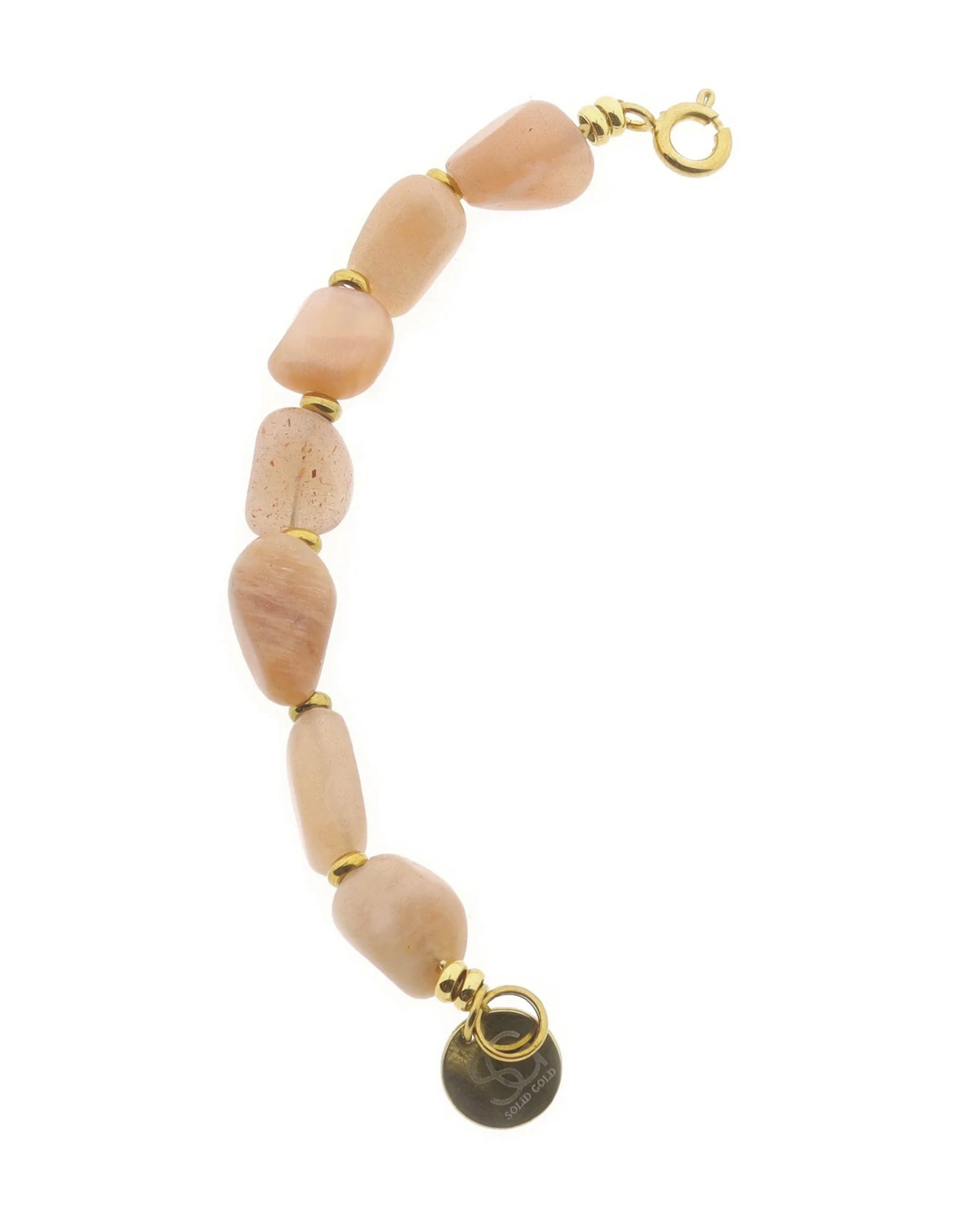 Tussenstuk armband Zonnesteen 6 mm rond of irregular