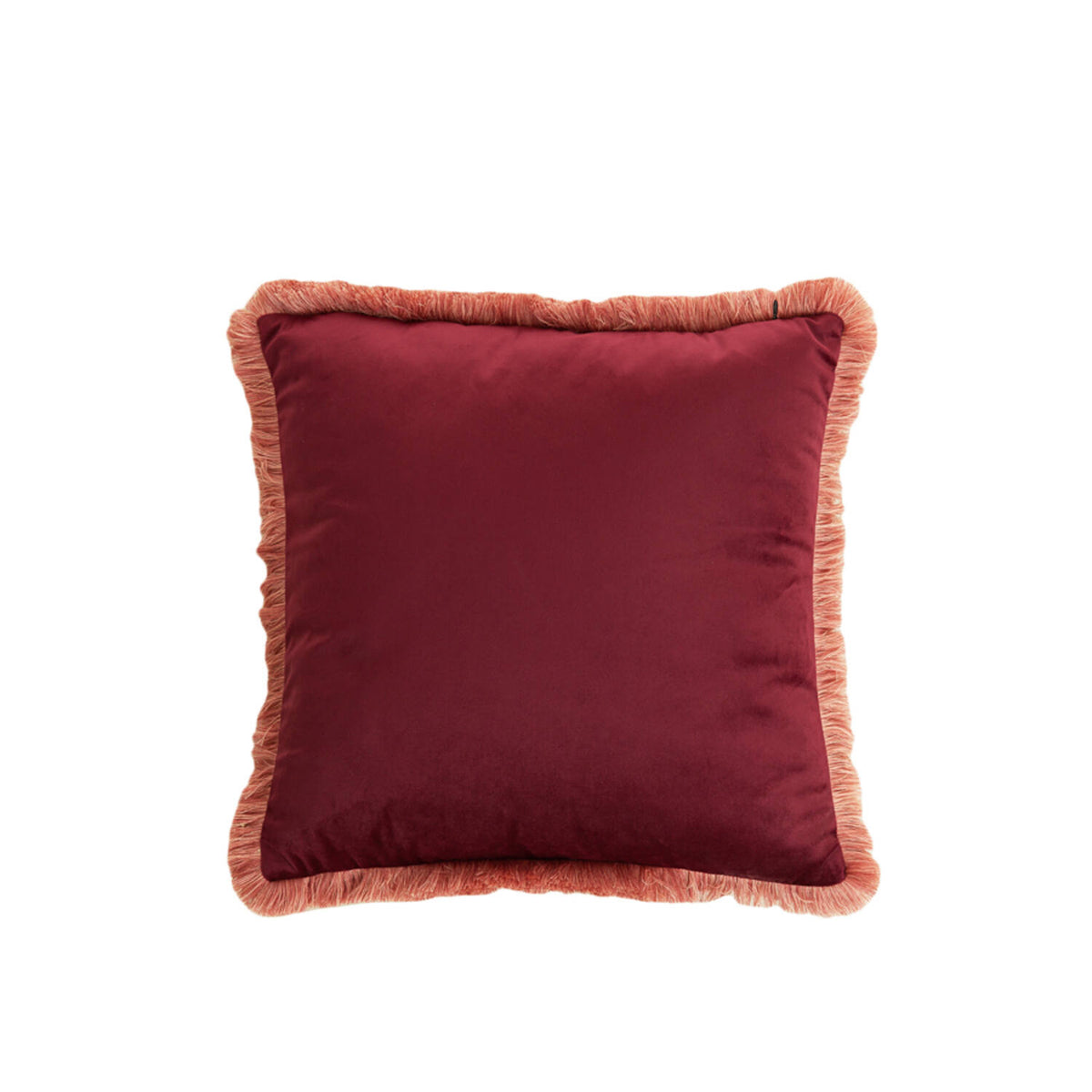 Kussen Liena Velvet vierkant burgundy