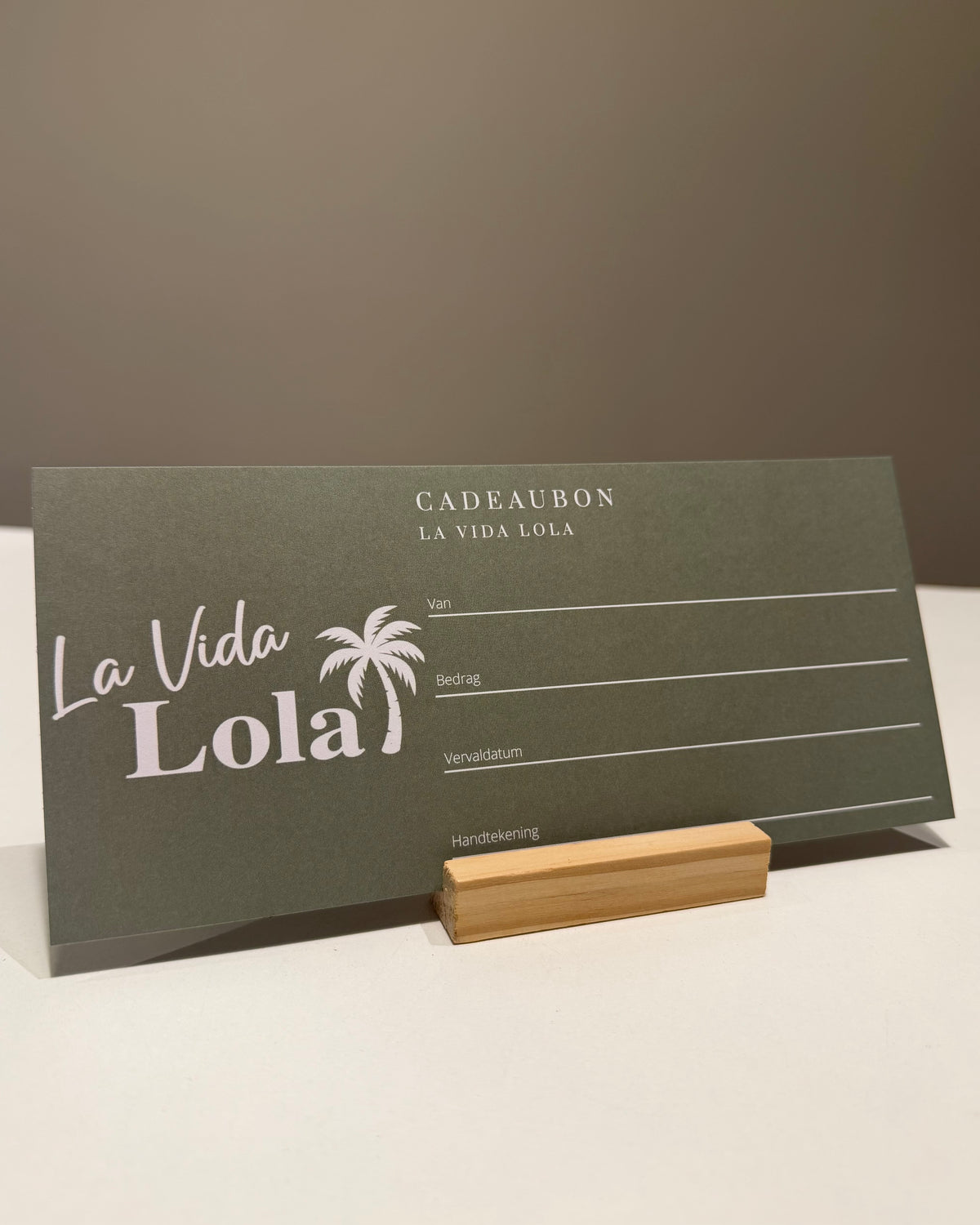 Cadeaubon fysiek € 10-€100