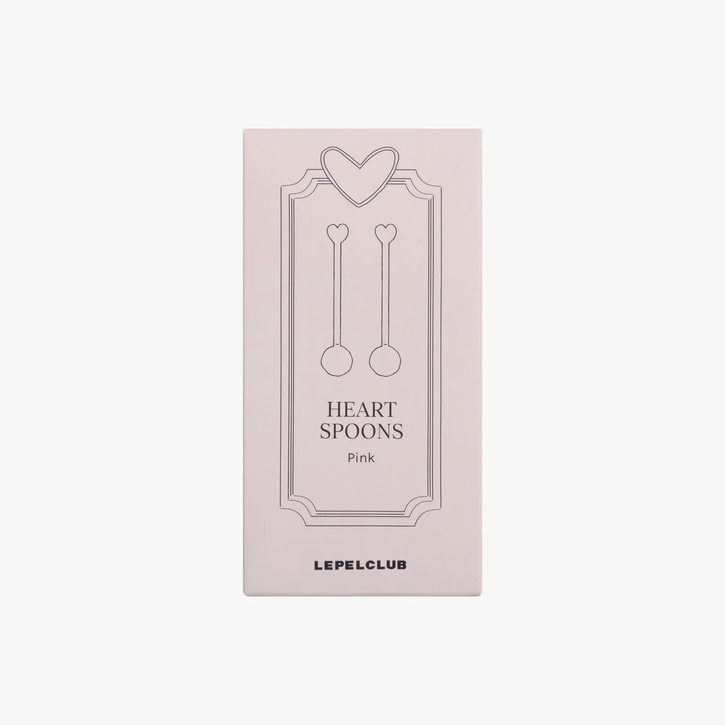 Heart spoons roze (set van twee)