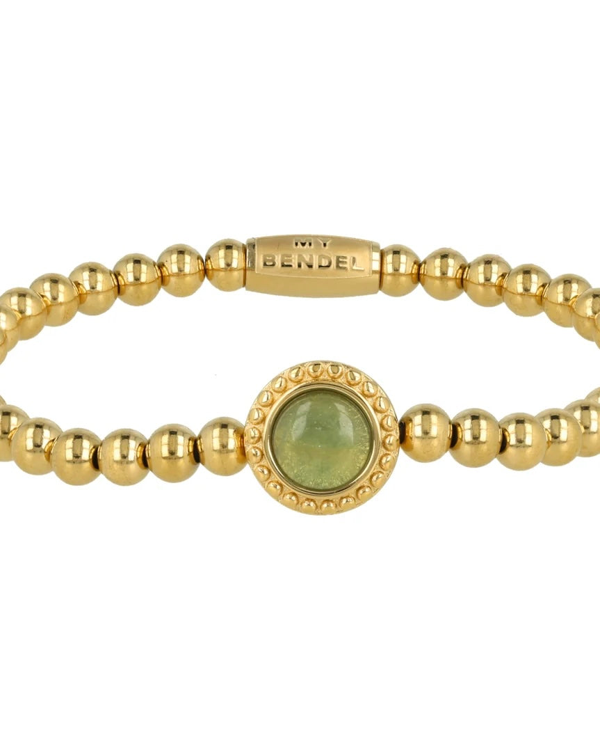 Groene Fluoriet Vintage armband