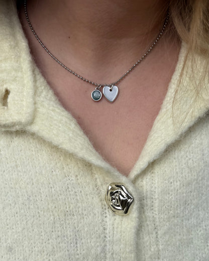 Qoss armband of ketting met hartje