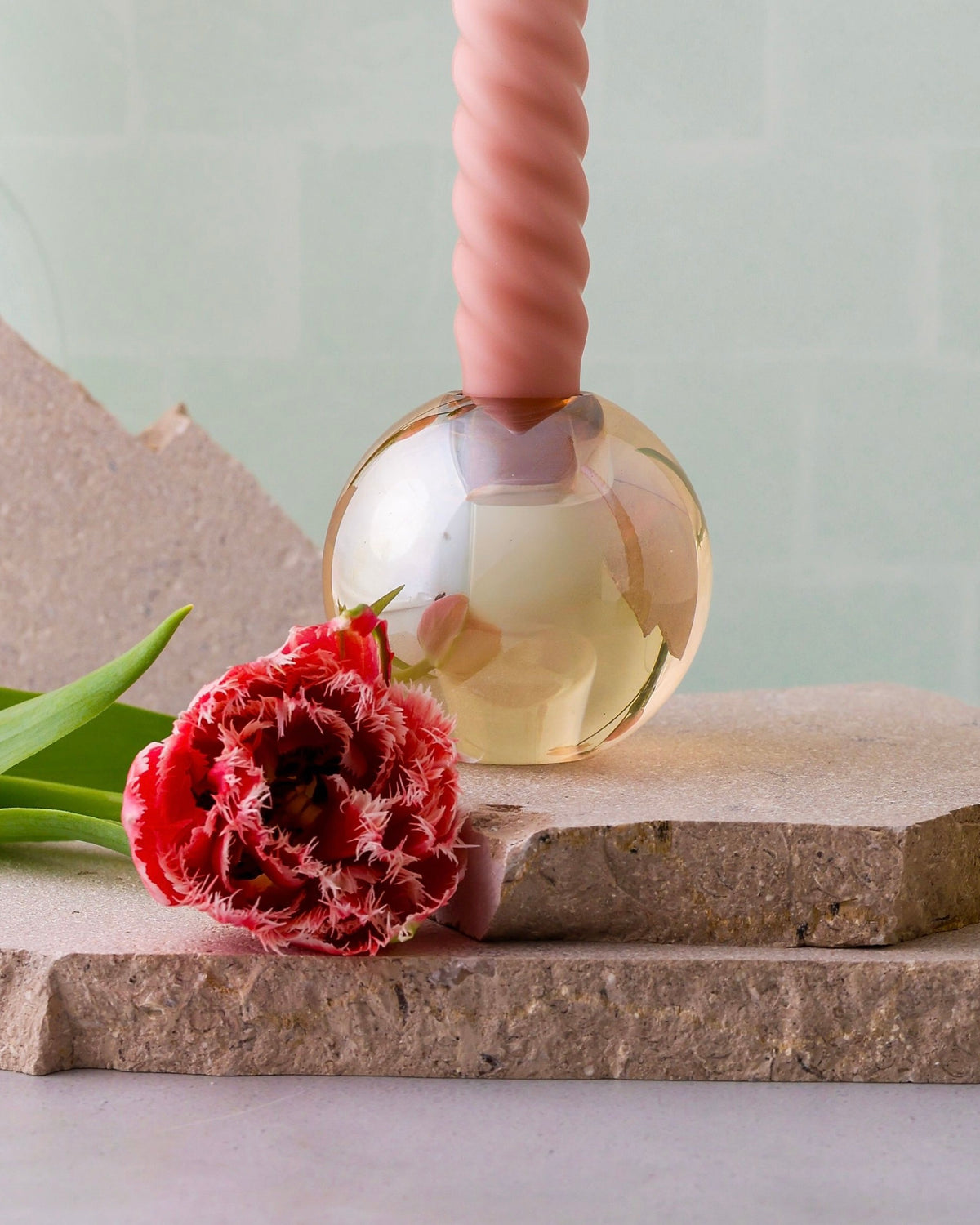 Candle Holder Glass sphere