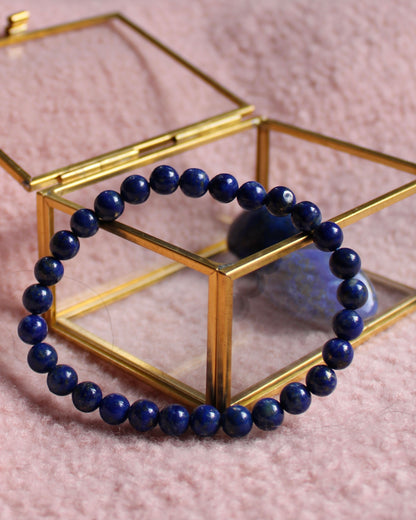 Lapis Lazuli kralenarmband 6 mm