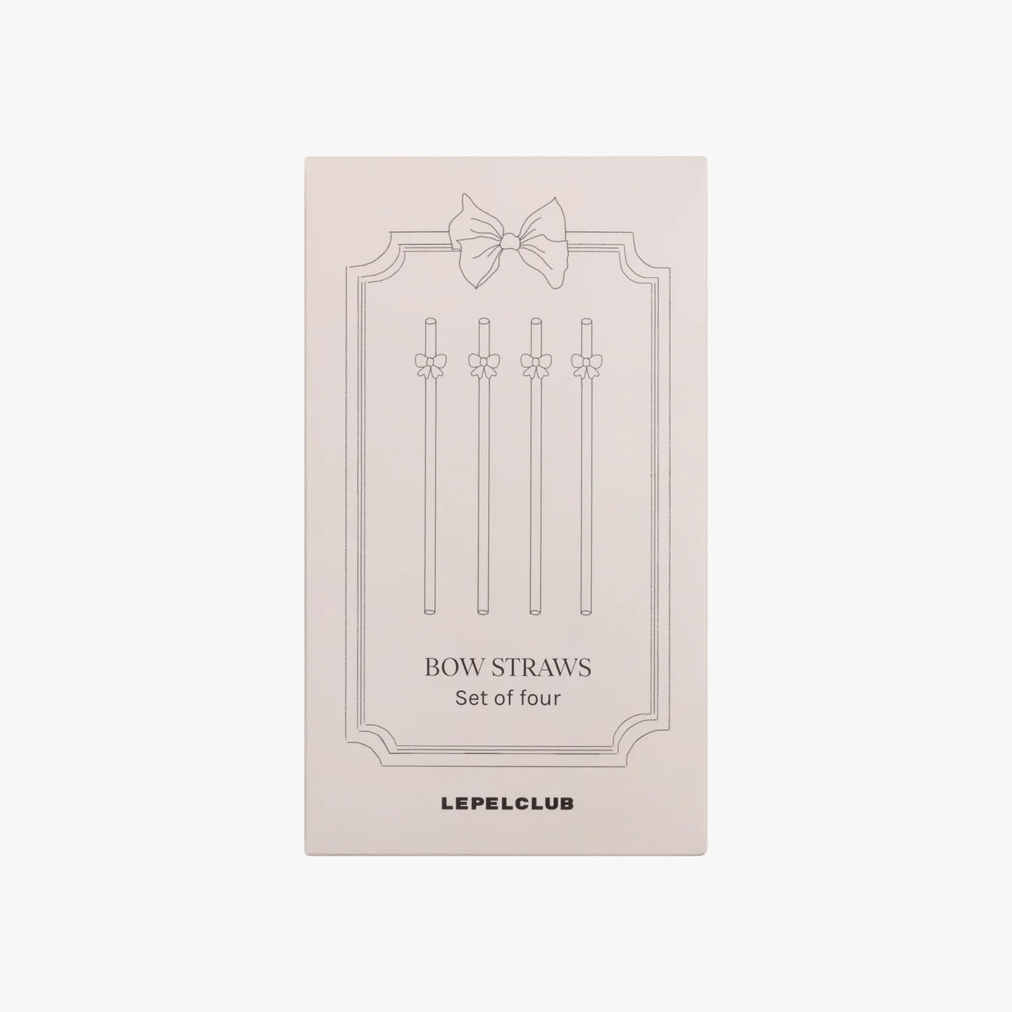 Bow straws (set van vier)