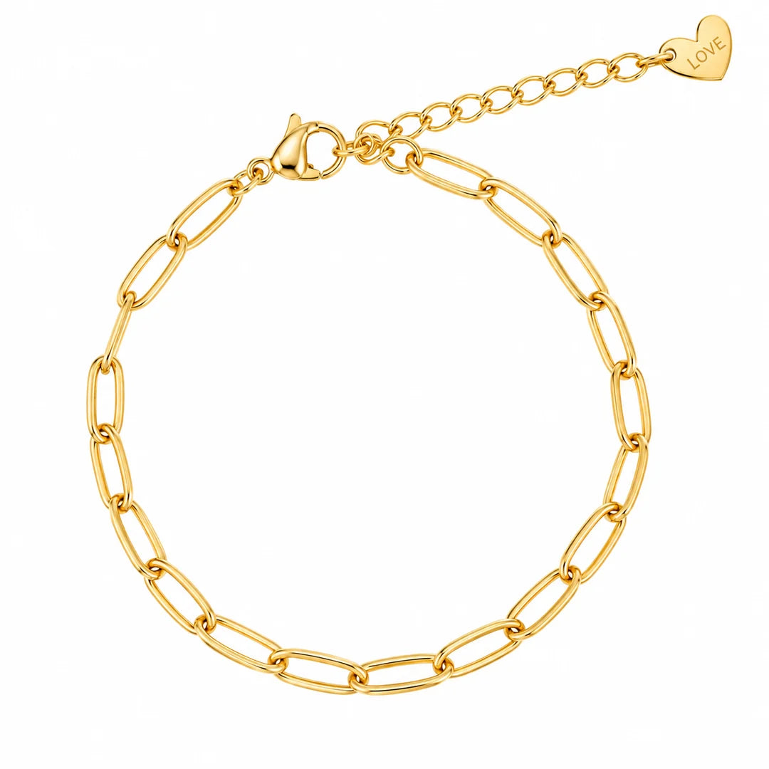 Fijne schakelarmband ovale schakels