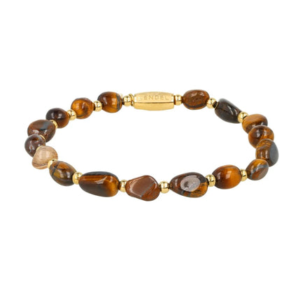 Armband met organische vormen-Tijgeroog