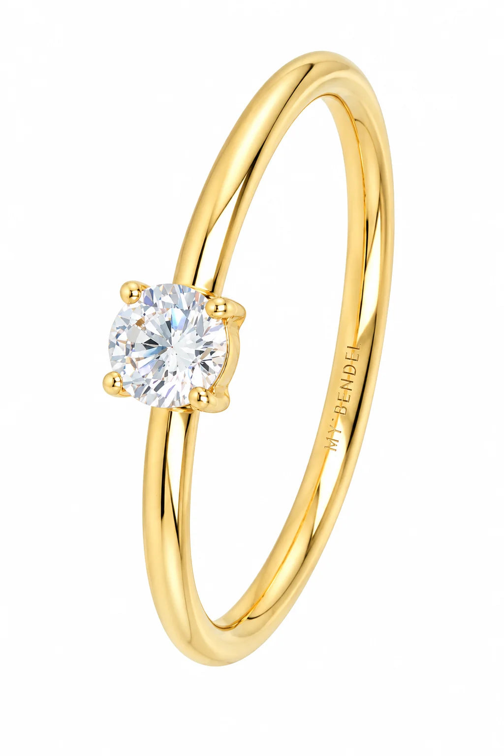 Fijne ring met kleine Zirkonia steen
