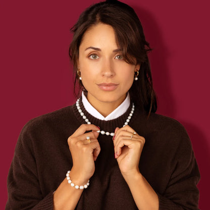 Bold ketting met Zoetwaterparels