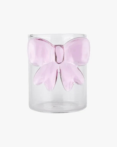 Bow tumbler roze