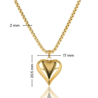Ketting met hart hanger