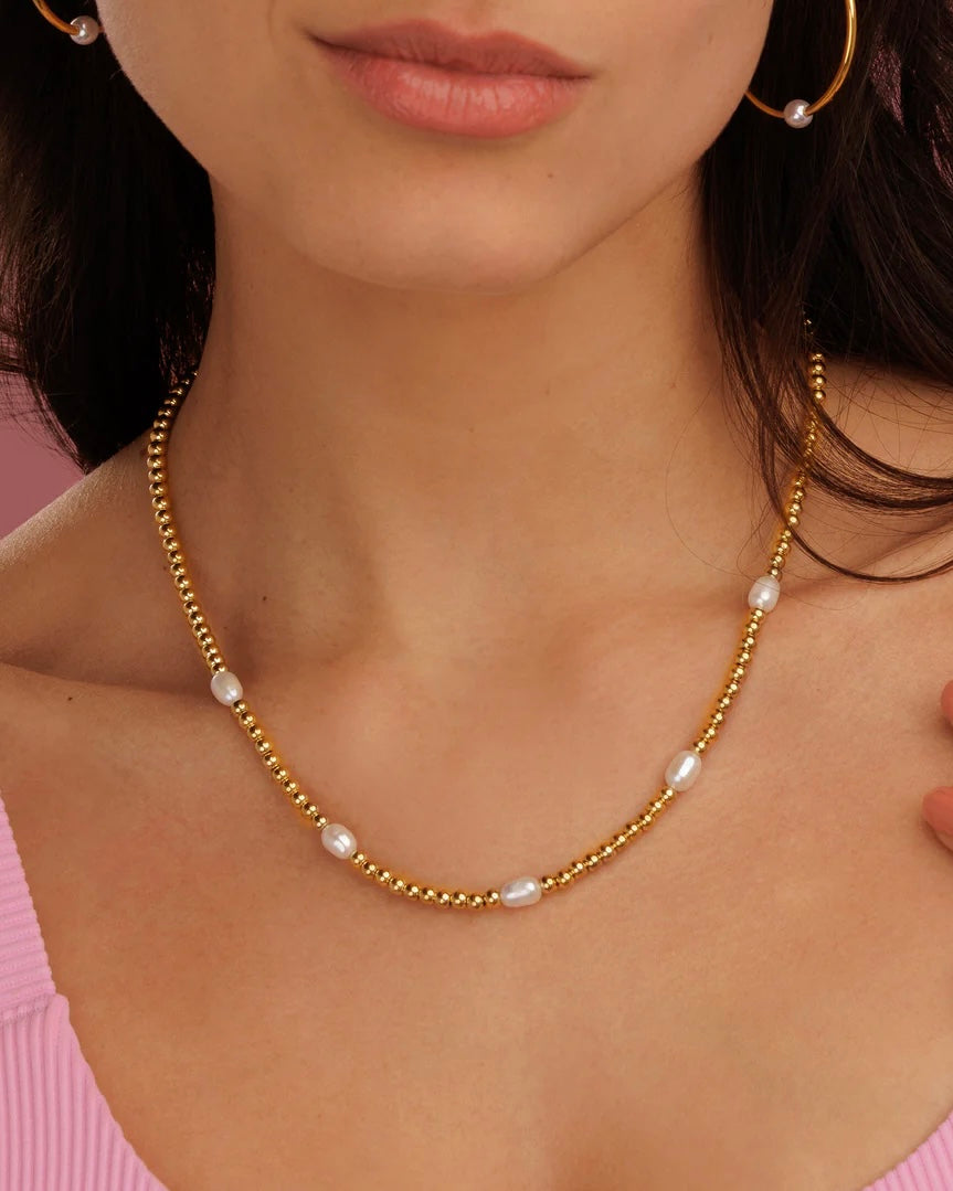 Parelketting goud