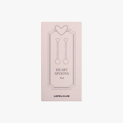 Heart Spoons Red