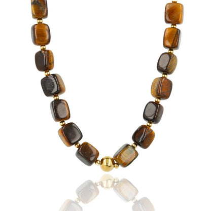 Bold ketting met Tijgeroog