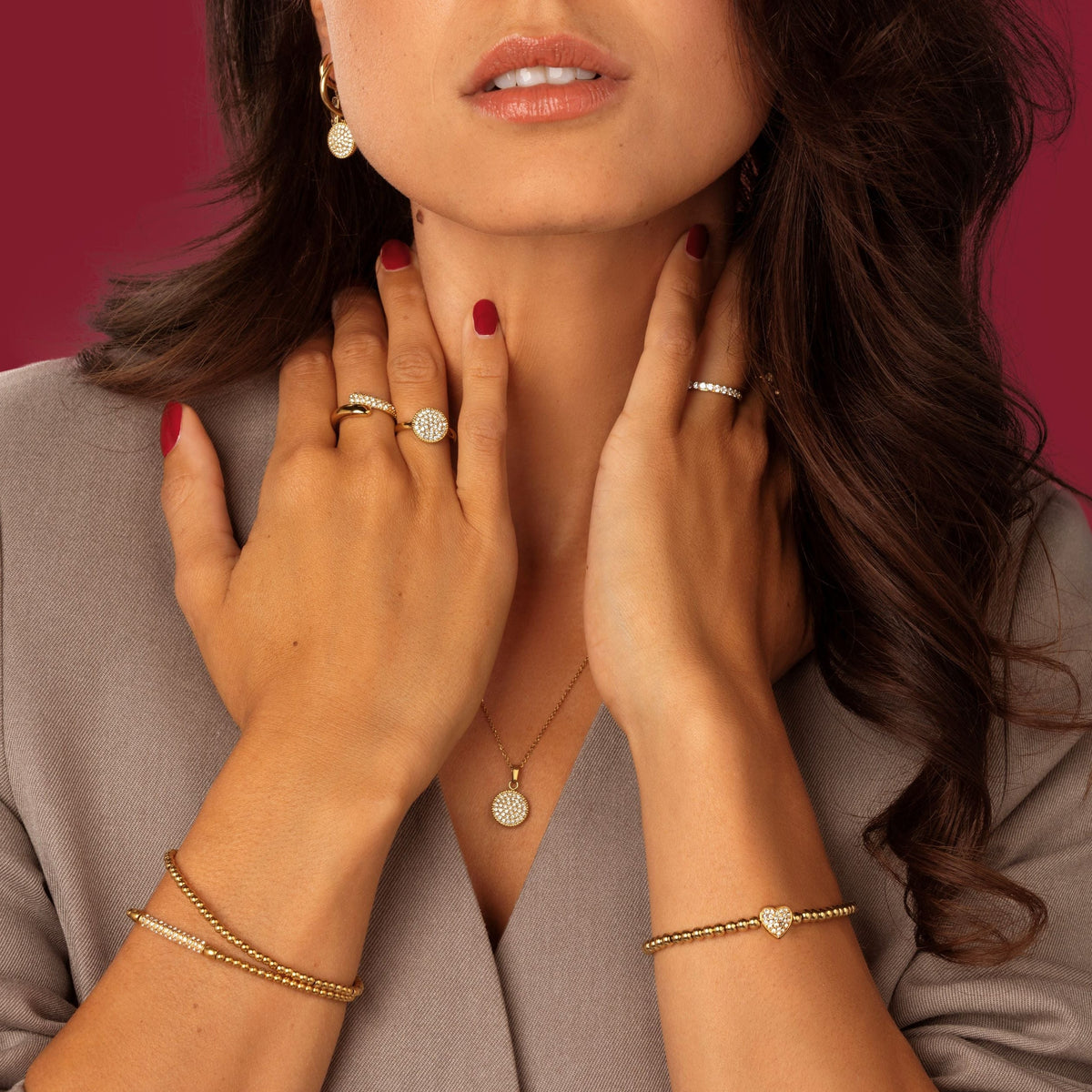 Ring met Zirkonia steentjes