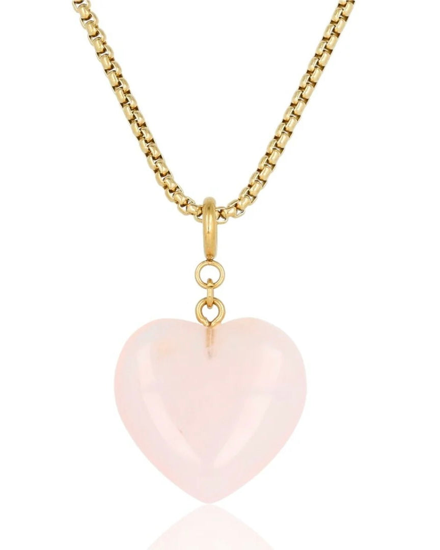 Rozekwarts lange box ketting