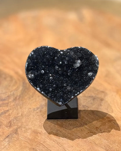 Druzy Amethist hartje op standaard