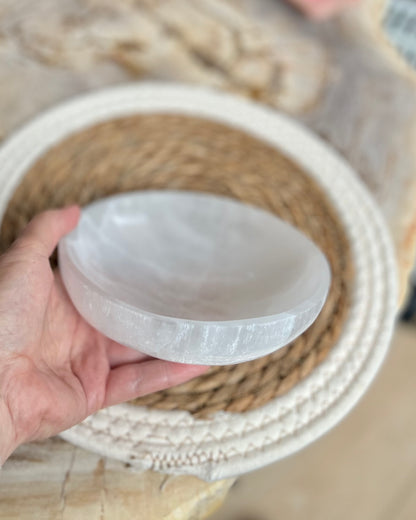 Seleniet schaal rond groot