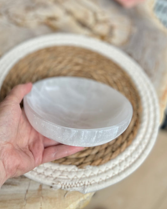 Seleniet schaal rond groot