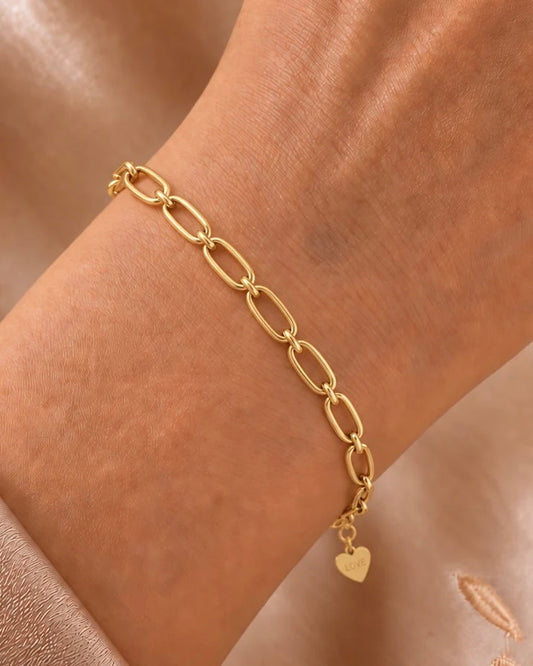 Fijne schakelarmband ovale schakels