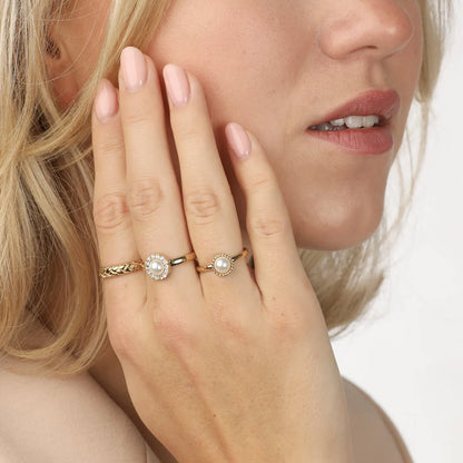 Parel ring Glamour