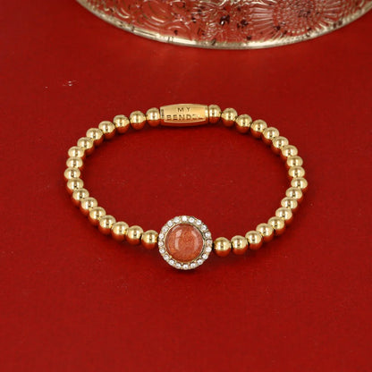 Aardbeienkwarts armband glamour