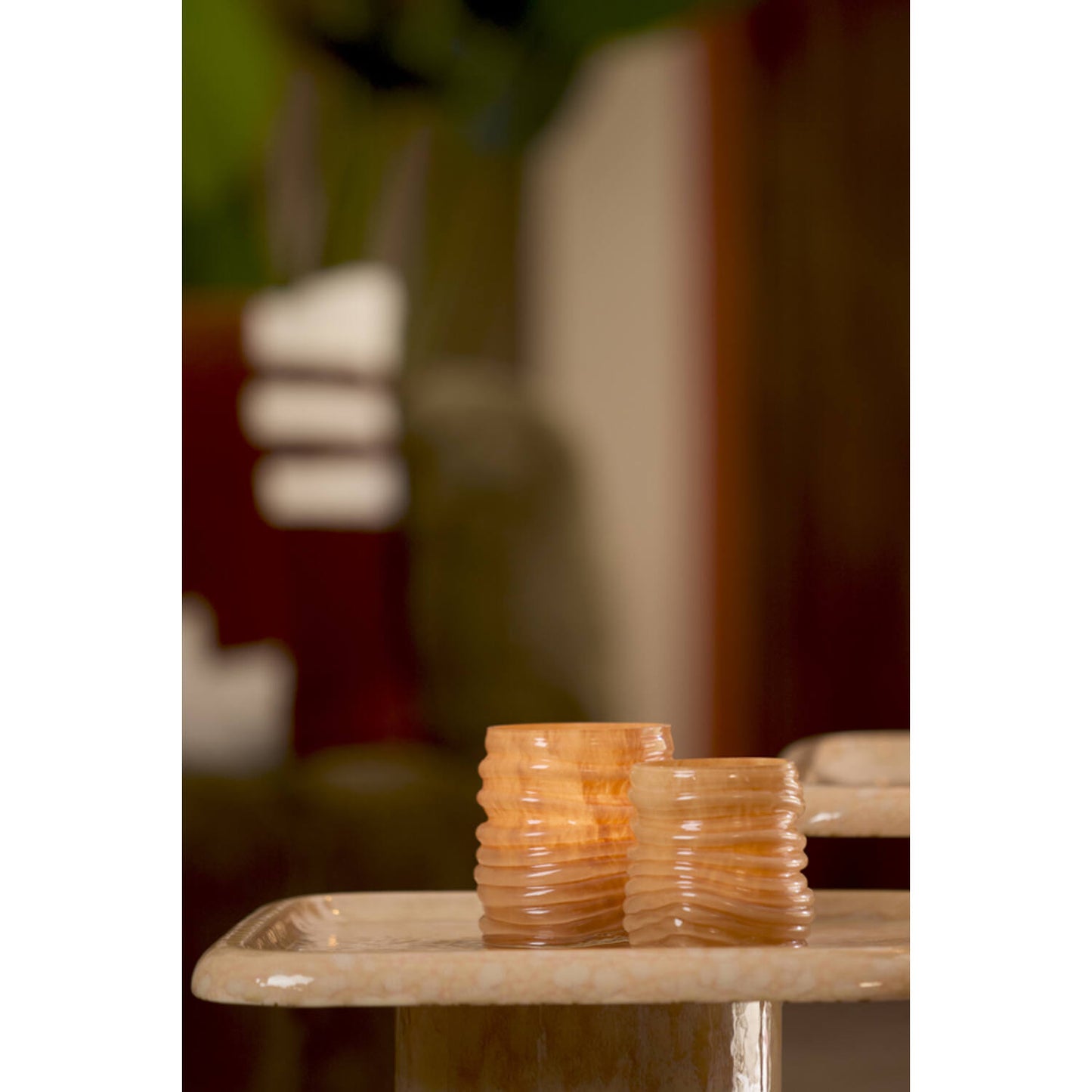 Waxinelichthouder Milyan medium Orange