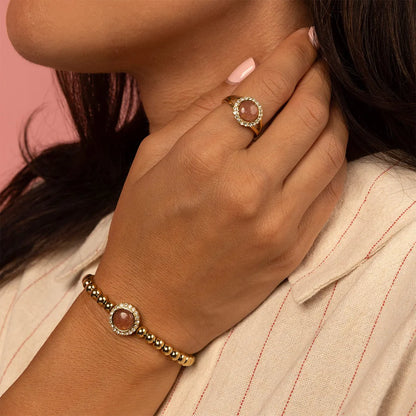 Aardbeienkwarts armband glamour