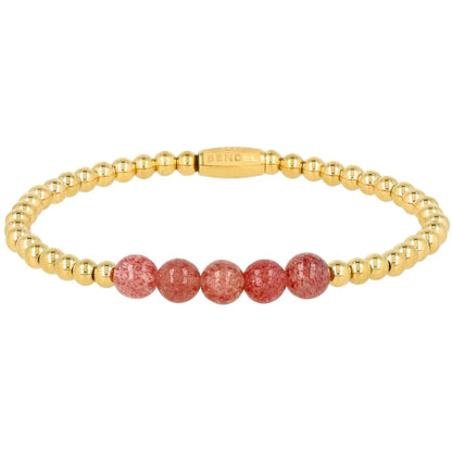 Aardbeienkwarts armband