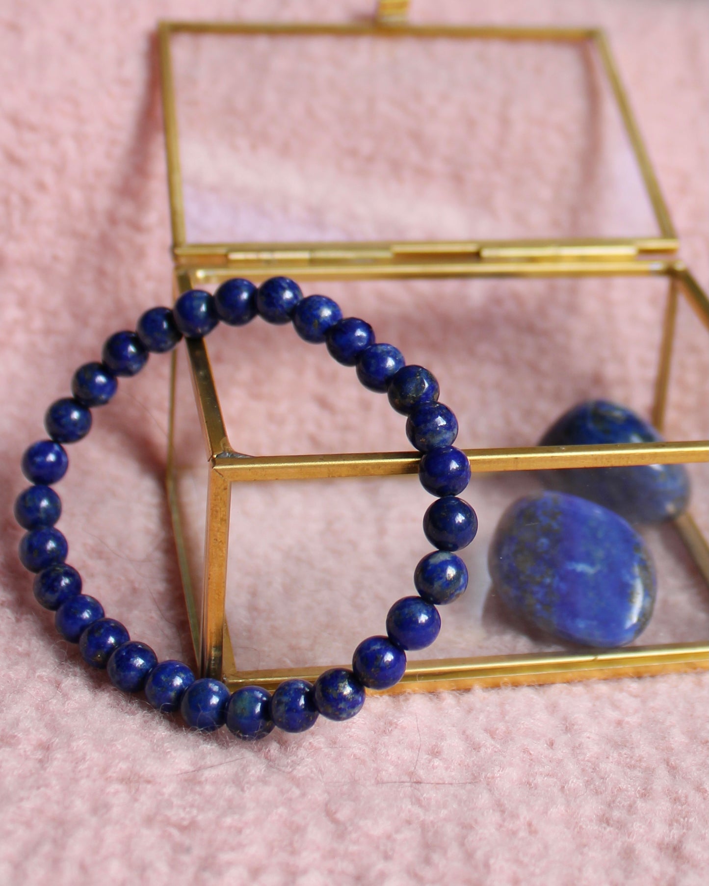 Lapis Lazuli kralenarmband 6 mm