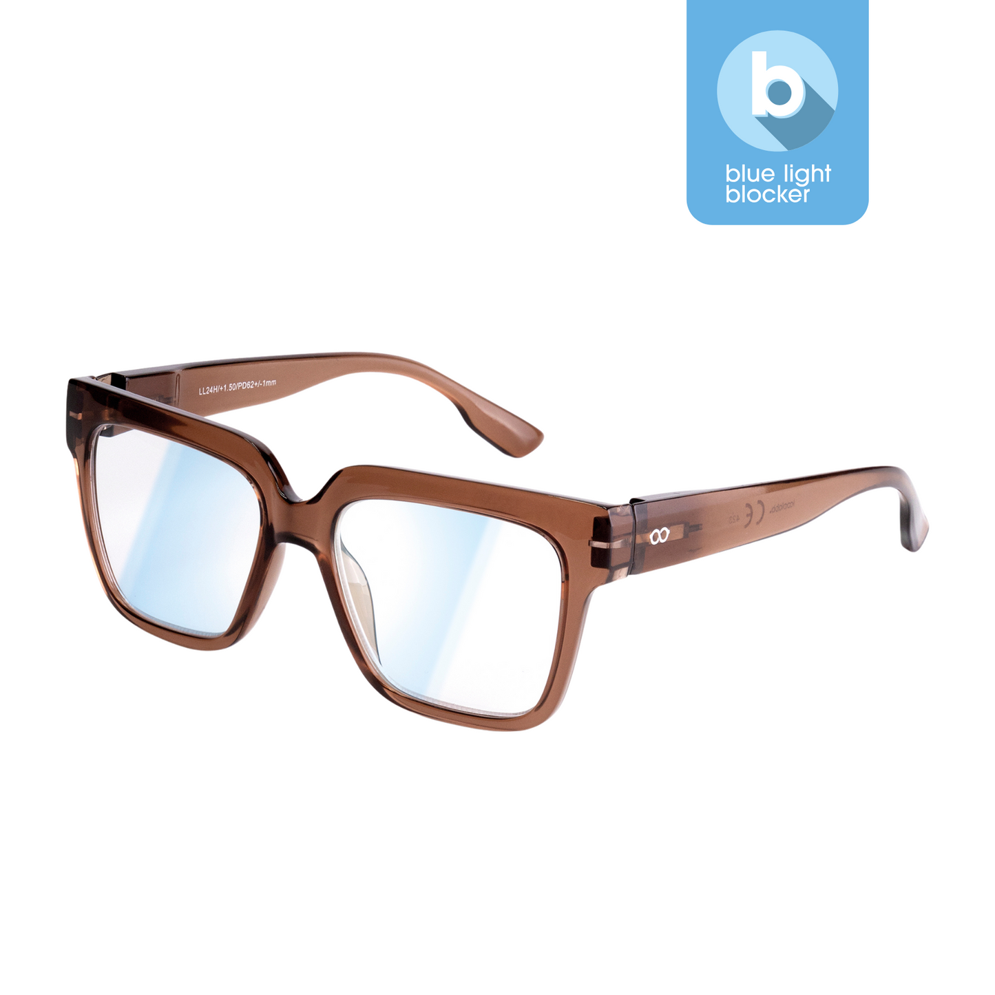 Looplabb Blue Light bril Max Hazel