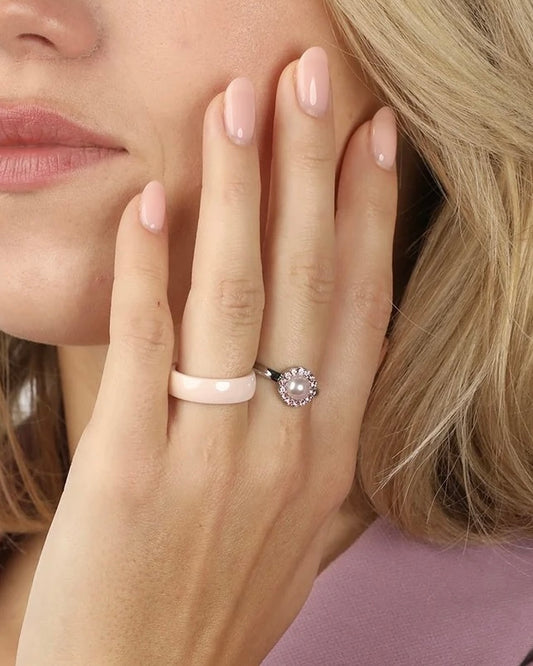 Keramiek ring Peach