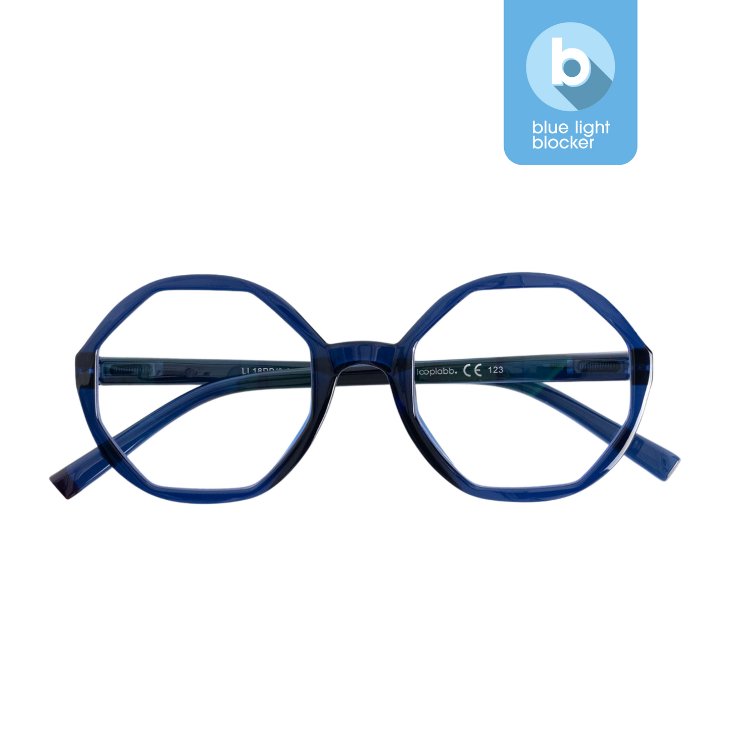 Looplabb Blue Light bril Lolita Blue Marine