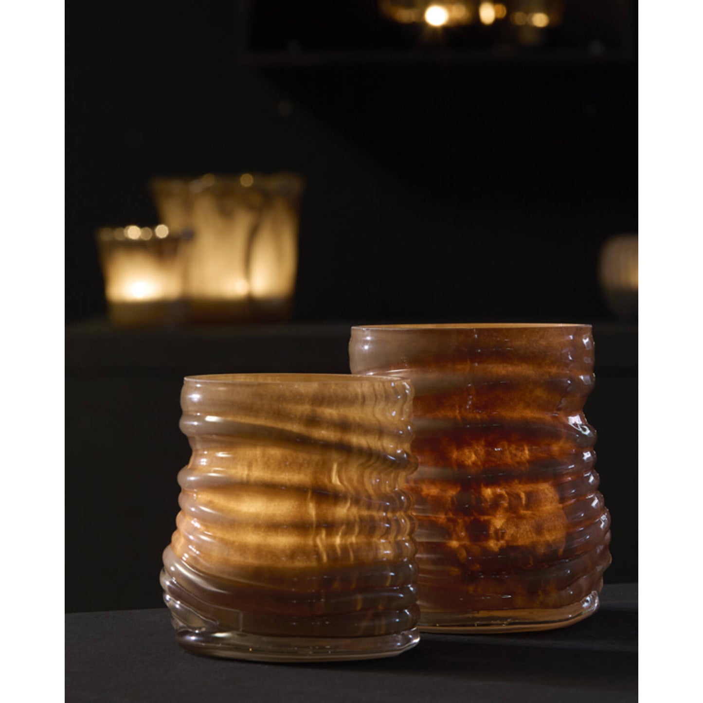 Waxinelichthouder Milyan large Light Brown