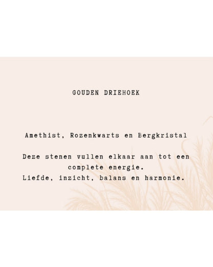 Armbandje - Gouden driehoek