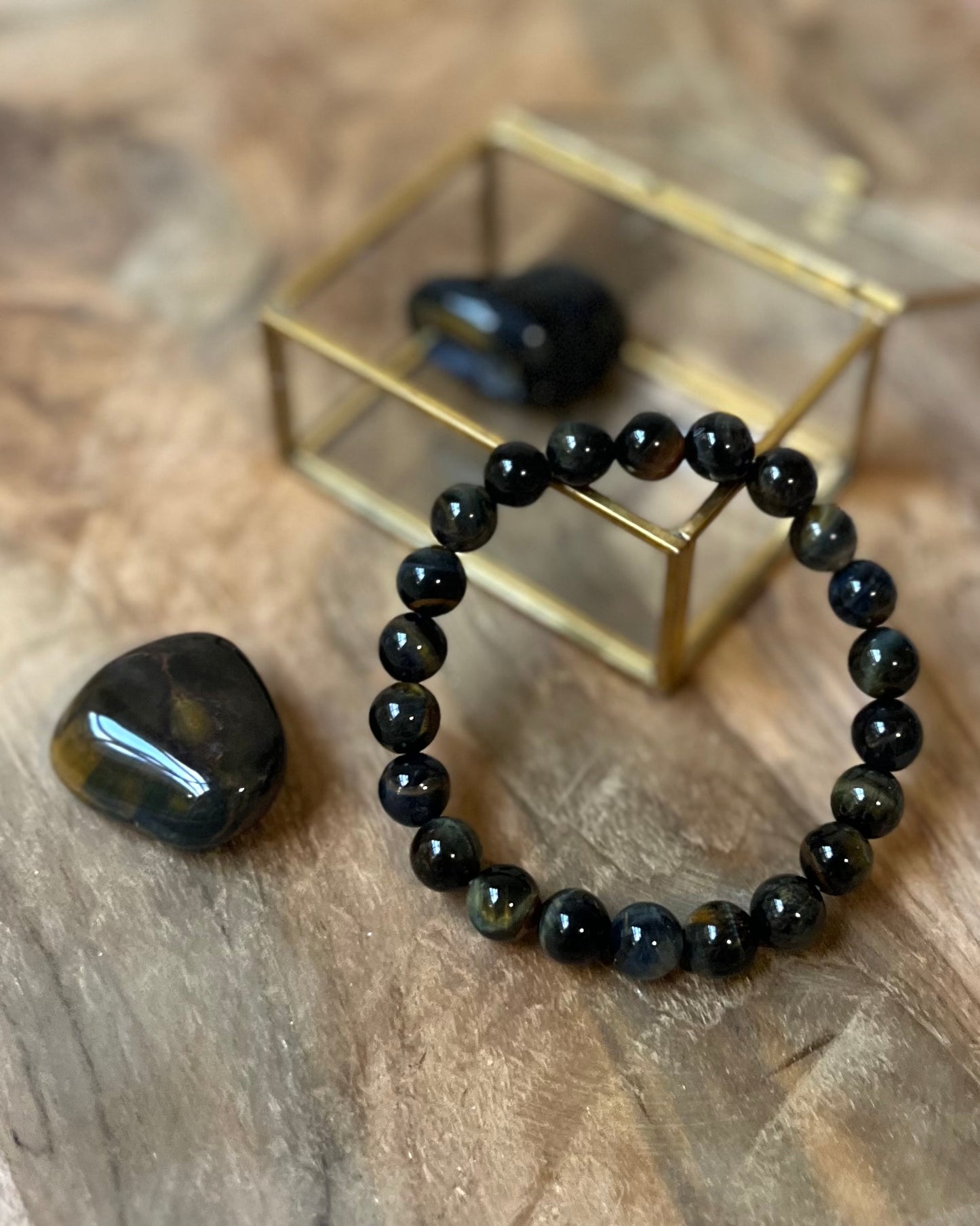 Valkenoog heren kralenarmband 10 mm