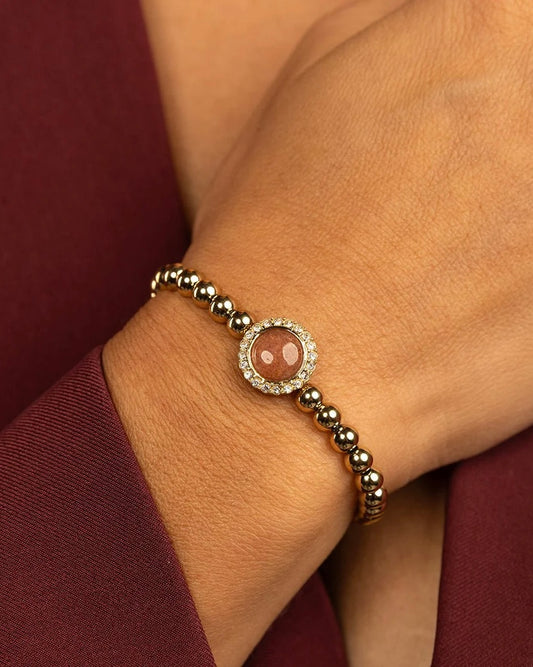 Aardbeienkwarts armband glamour