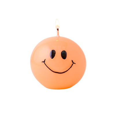 Smiley kaars Hot Orange