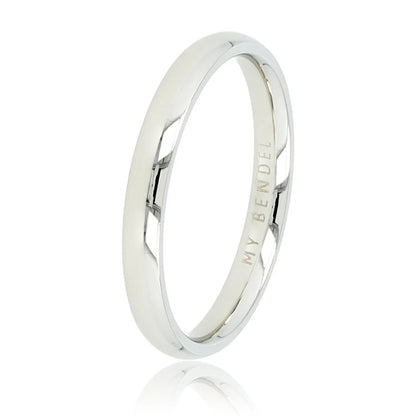Zilveren gladde ring 2,5 mm