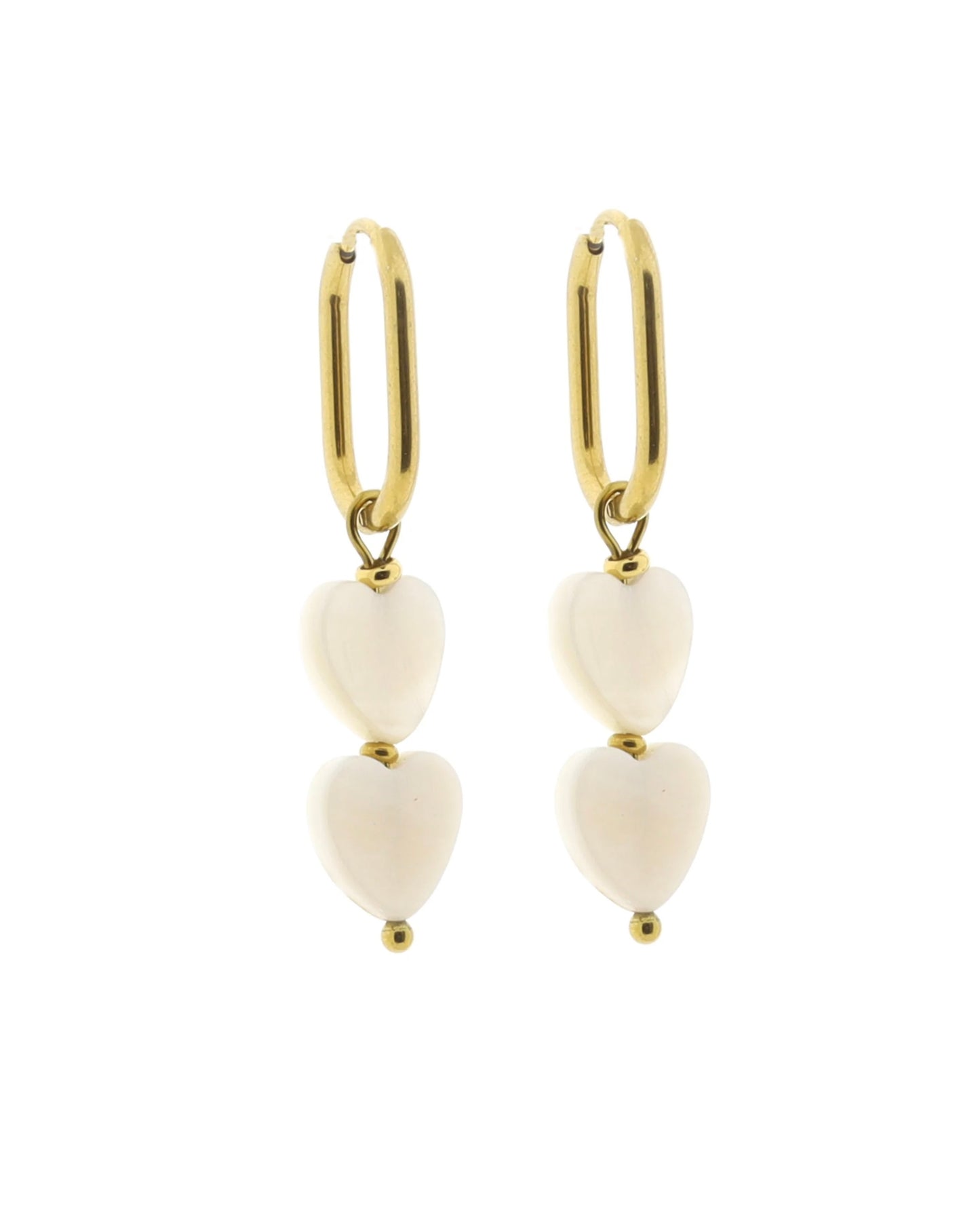 Oorbellen Schelp hartjes