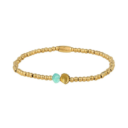 Amazoniet schelp armband