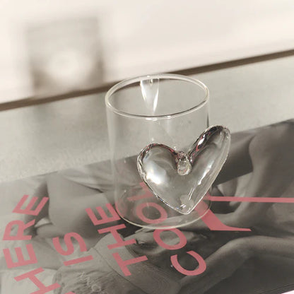 Heart tumbler clear