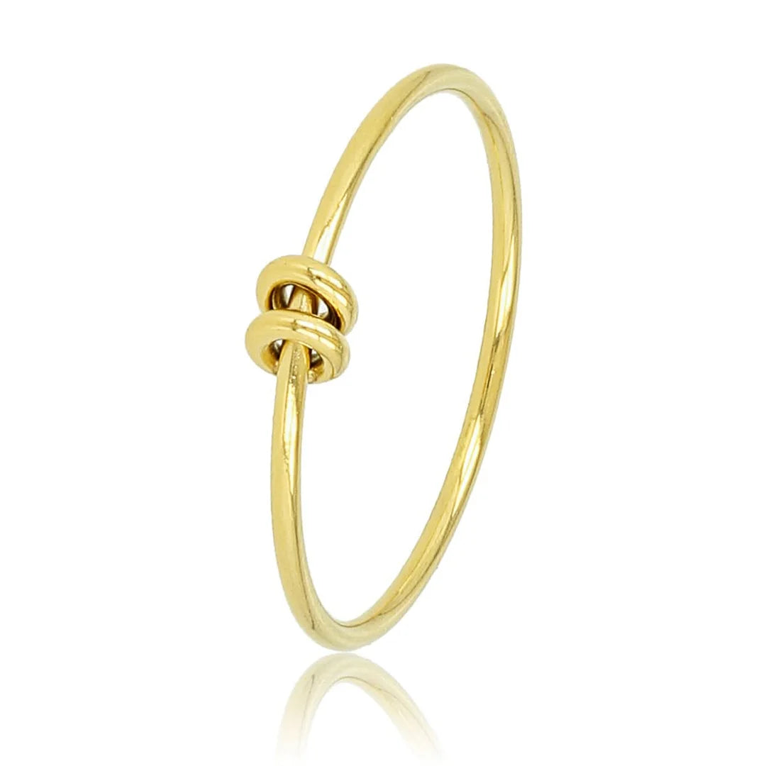 Fijne gouden ring - twee ringetjes