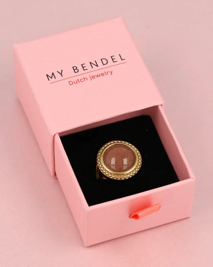 Aardbeienkwarts Vintage Statement ring