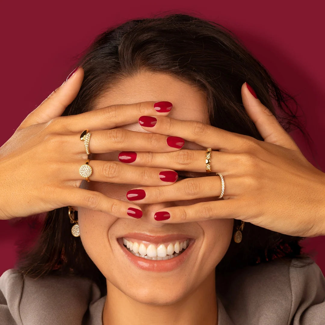 Ronde ring met Zirkonia steentjes