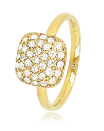Zirkonia ring vierkant