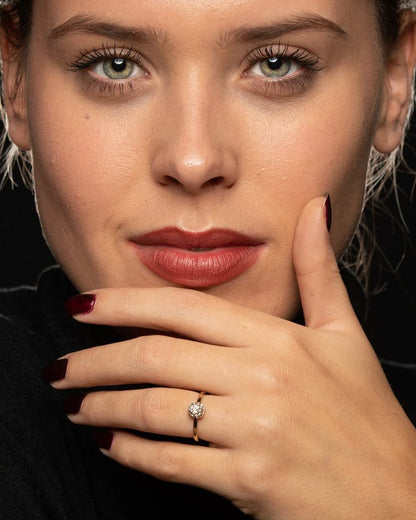 Zirkonia ring klein rond