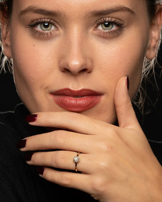 Zirkonia ring klein rond